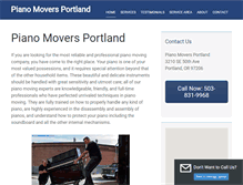 Tablet Screenshot of pianomoversportland.com